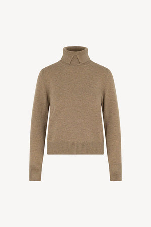 Dolcevita con Spacchetto in Puro Cashmere Dune