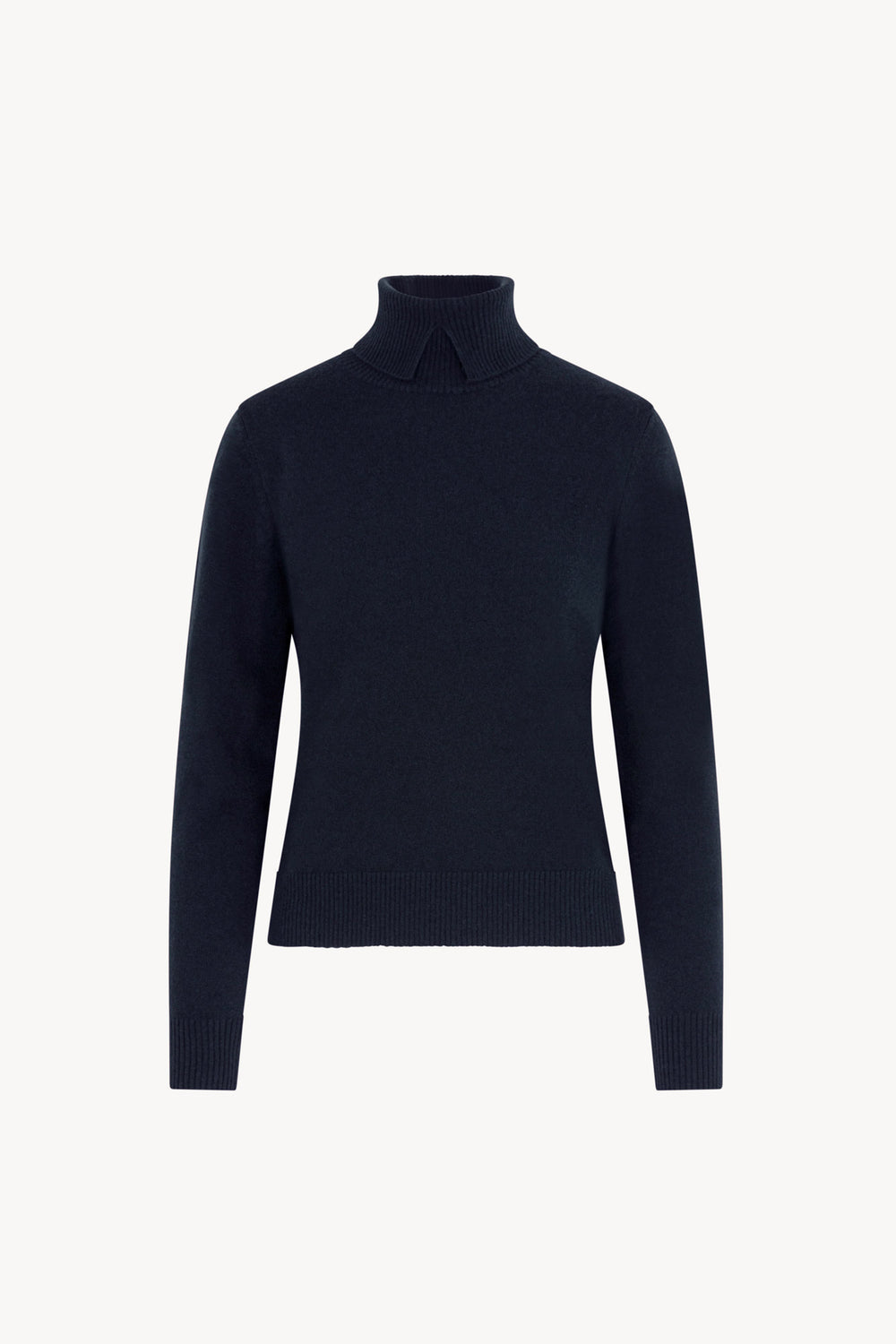 Dolcevita con Spacchetto in Puro Cashmere Notte