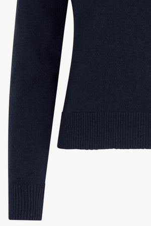 Dolcevita con Spacchetto in Puro Cashmere Notte