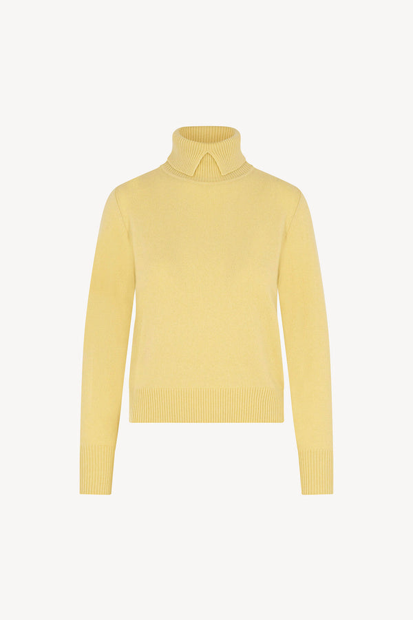 Dolcevita con Spacchetto in Puro Cashmere Vanilla