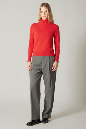 Dolcevita con Spacchetto in Puro Cashmere Vanilla