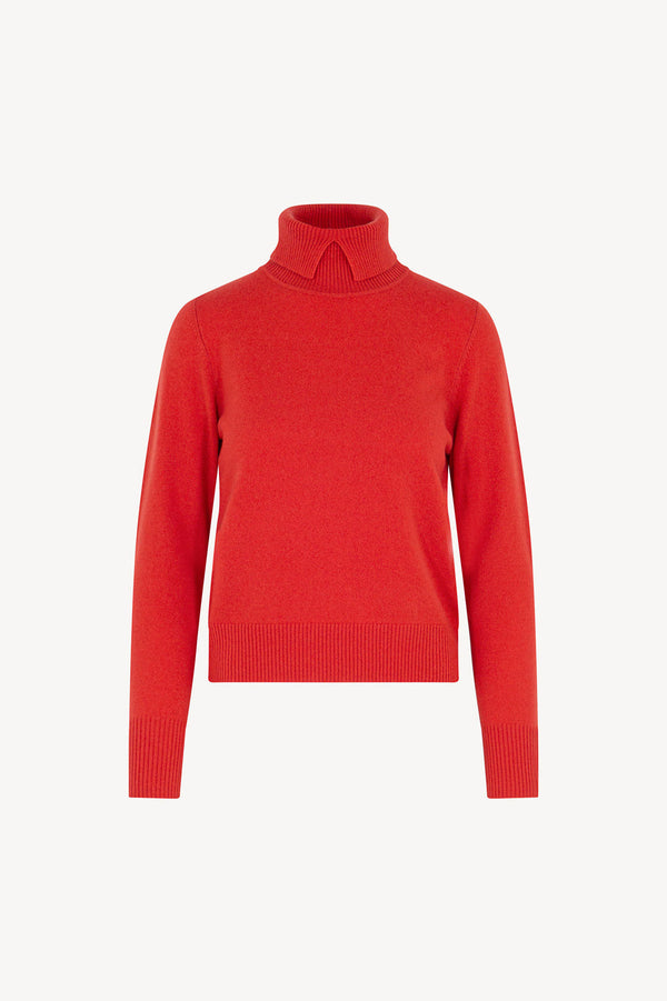 Dolcevita con Spacchetto in Puro Cashmere Bitter