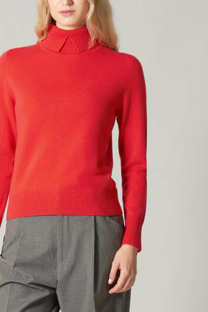 Dolcevita con Spacchetto in Puro Cashmere Bitter