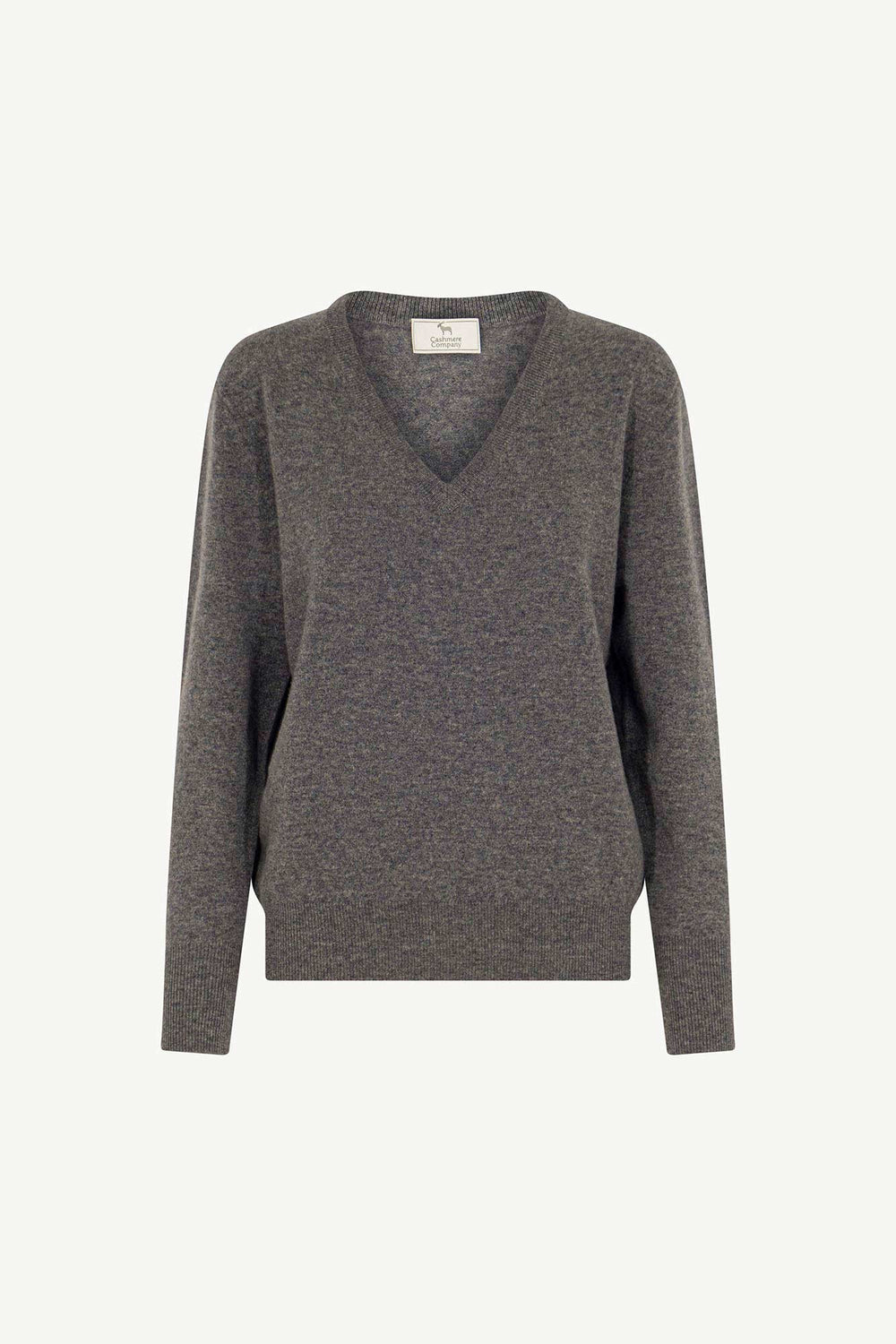 Pullover Scollo a V in Puro Cashmere Derby