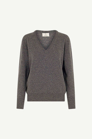 Pullover Scollo a V in Puro Cashmere Derby