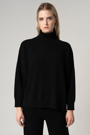 Dolcevita Over in Puro Cashmere Nero