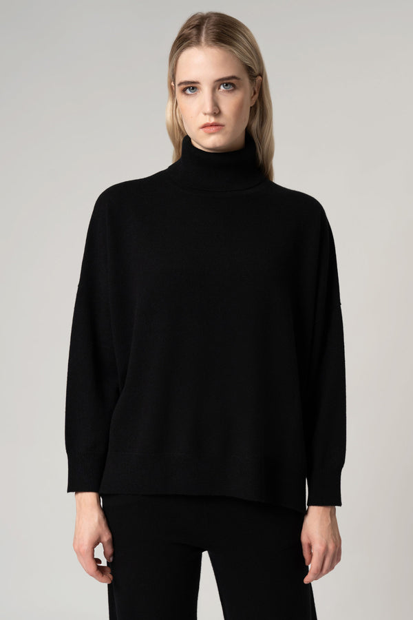 Dolcevita Over in Puro Cashmere Nero