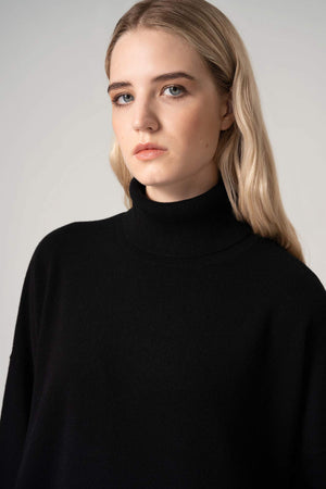 Dolcevita Over in Puro Cashmere Nero