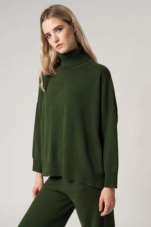 Dolcevita Over in Puro Cashmere Loden