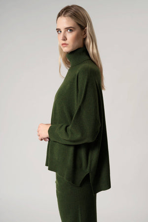 Dolcevita Over in Puro Cashmere Loden