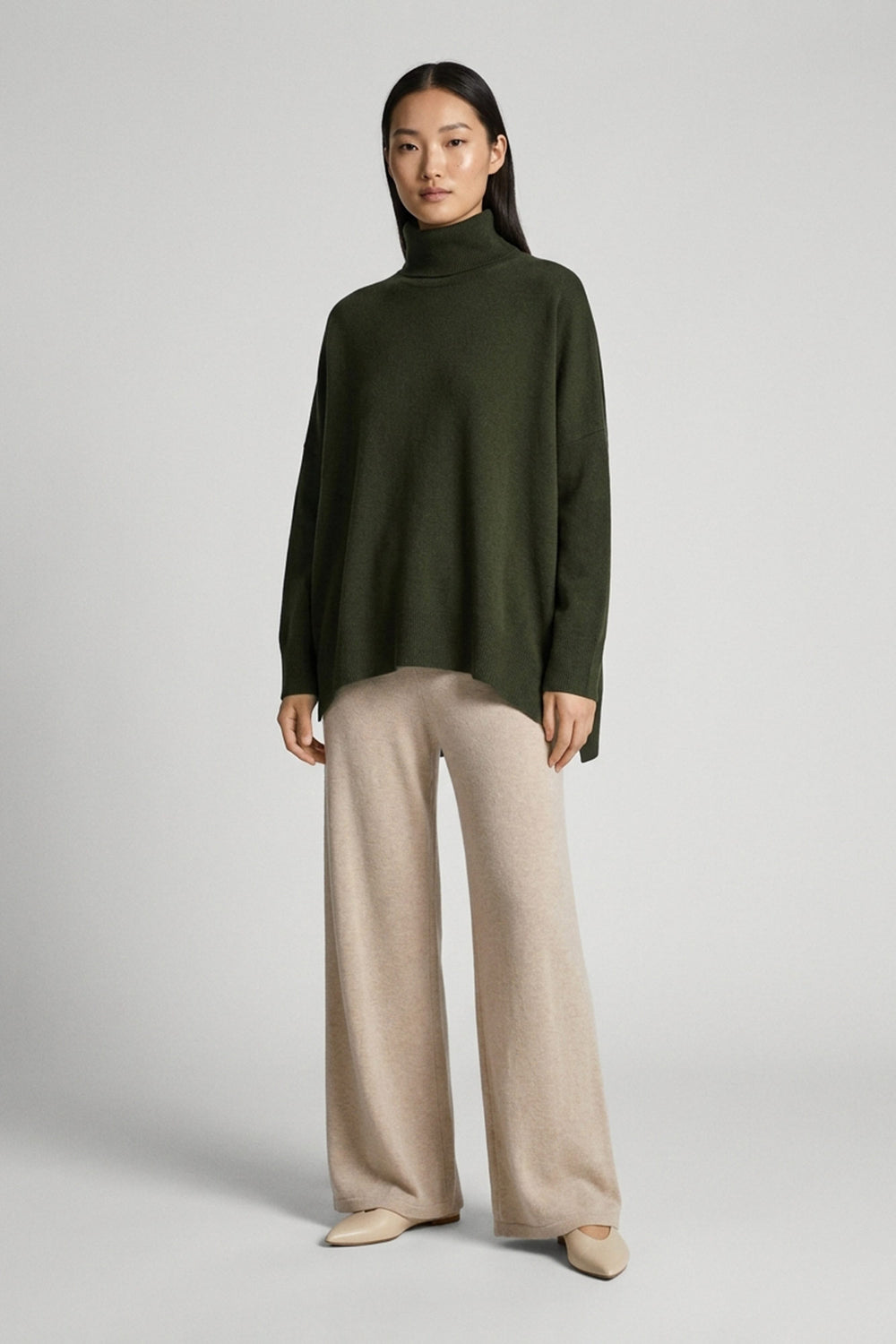 Dolcevita Over in Puro Cashmere Foresta