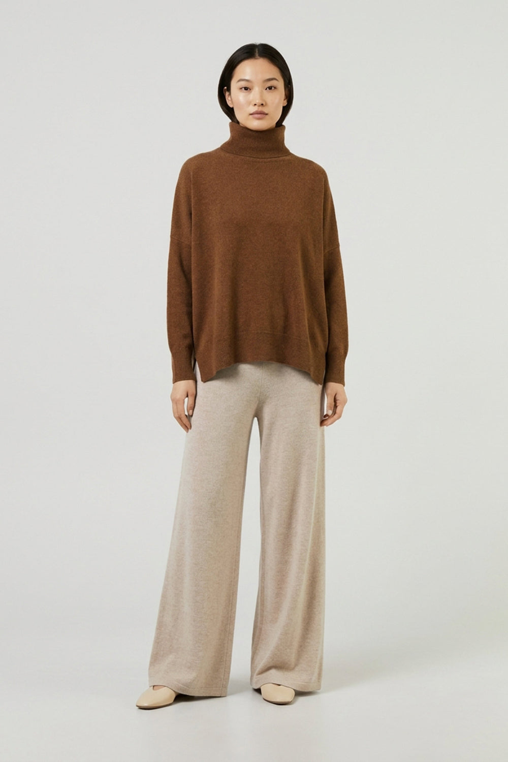 Dolcevita Over in Puro Cashmere Terracotta
