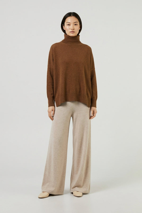 Dolcevita Over in Puro Cashmere Terracotta