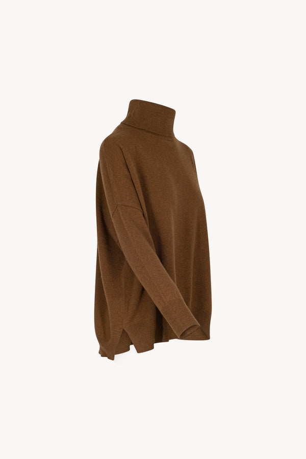 Dolcevita Over in Puro Cashmere Terracotta