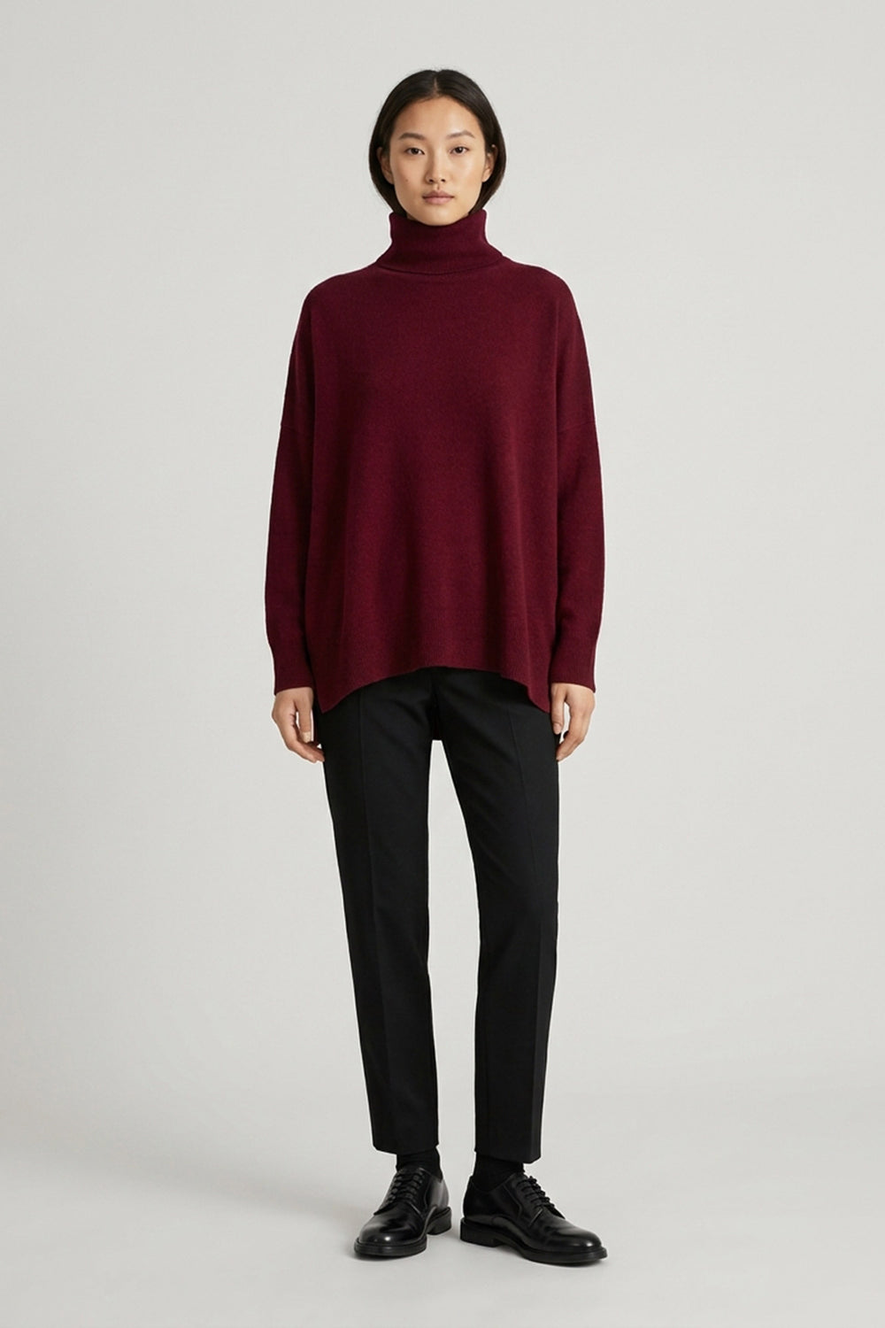 Dolcevita Over in Puro Cashmere Melograno