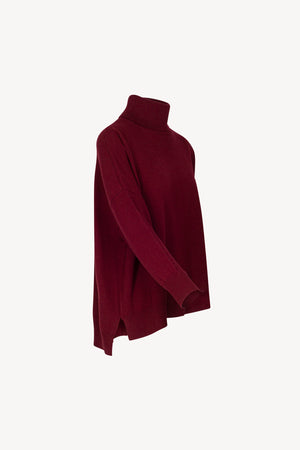 Dolcevita Over in Puro Cashmere Melograno