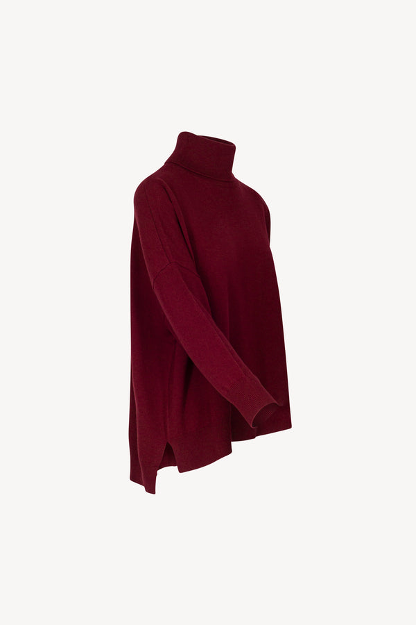 Dolcevita Over in Puro Cashmere Melograno