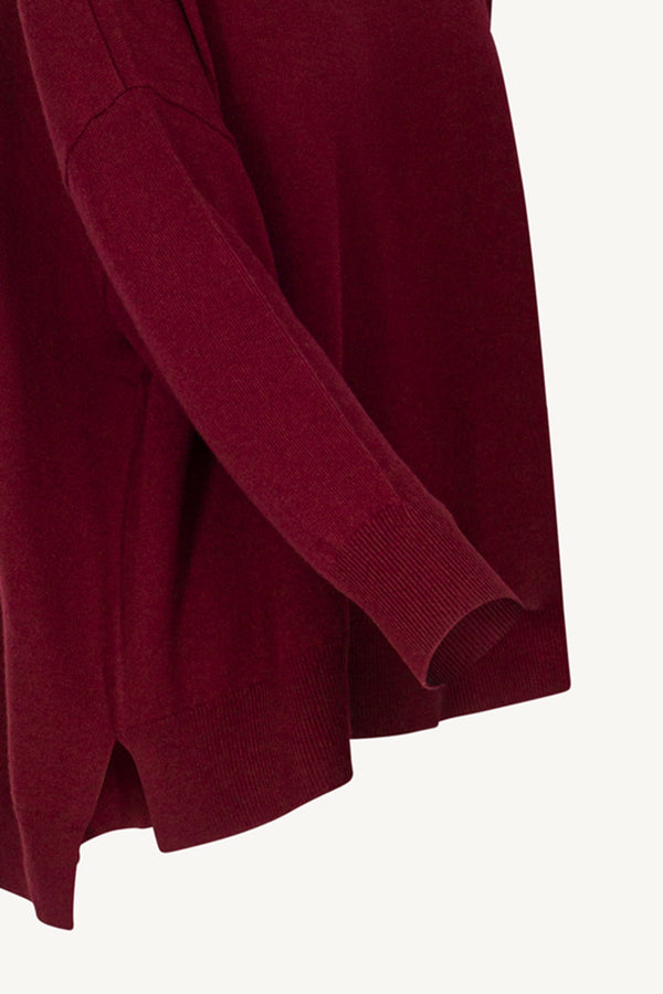 Dolcevita Over in Puro Cashmere Melograno