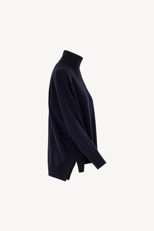 Dolcevita Over in Puro Cashmere Notte