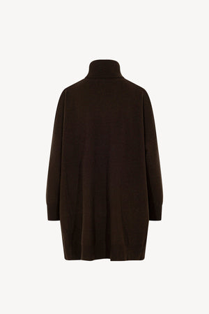 Dolcevita Maxi con Tasca in Puro Cashmere Mocha