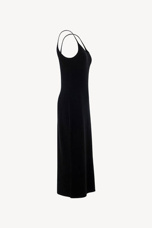 Abito Sottoveste in Puro Cashmere Nero