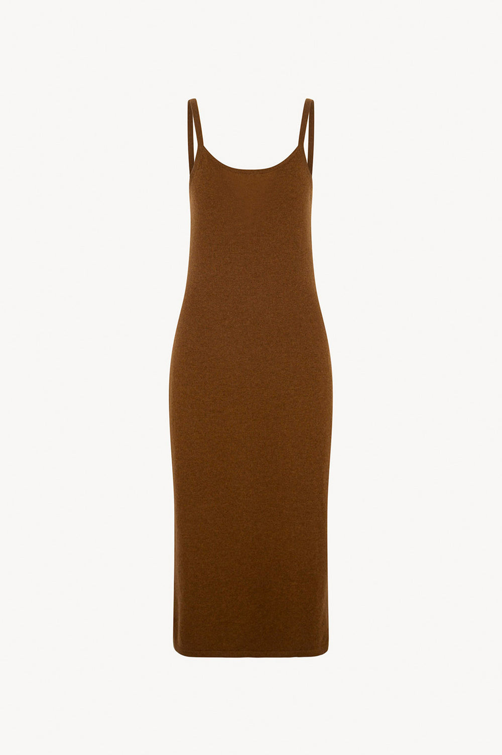 Abito Sottoveste in Puro Cashmere Terracotta