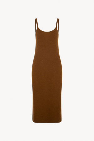 Abito Sottoveste in Puro Cashmere Terracotta