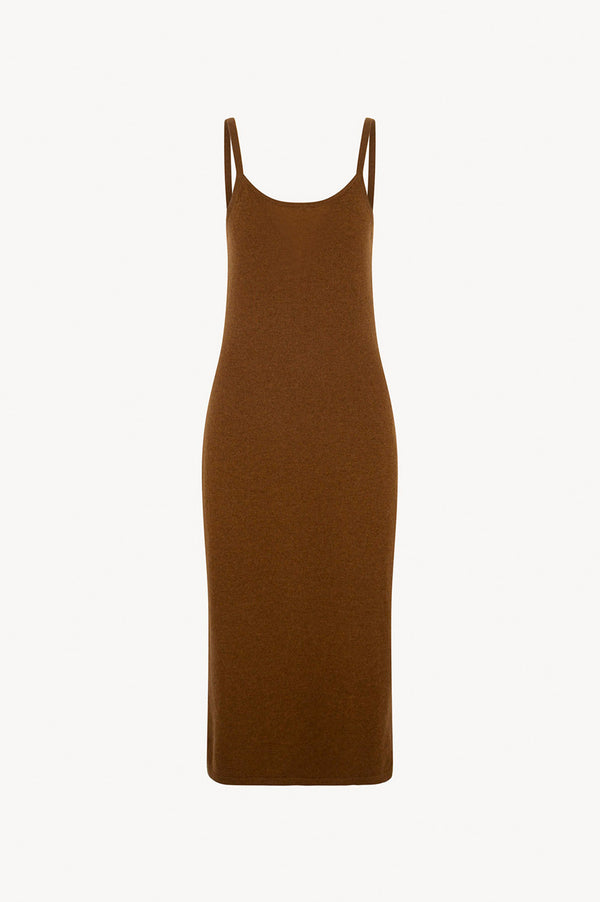 Abito Sottoveste in Puro Cashmere Terracotta