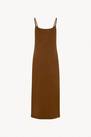 Abito Sottoveste in Puro Cashmere Terracotta