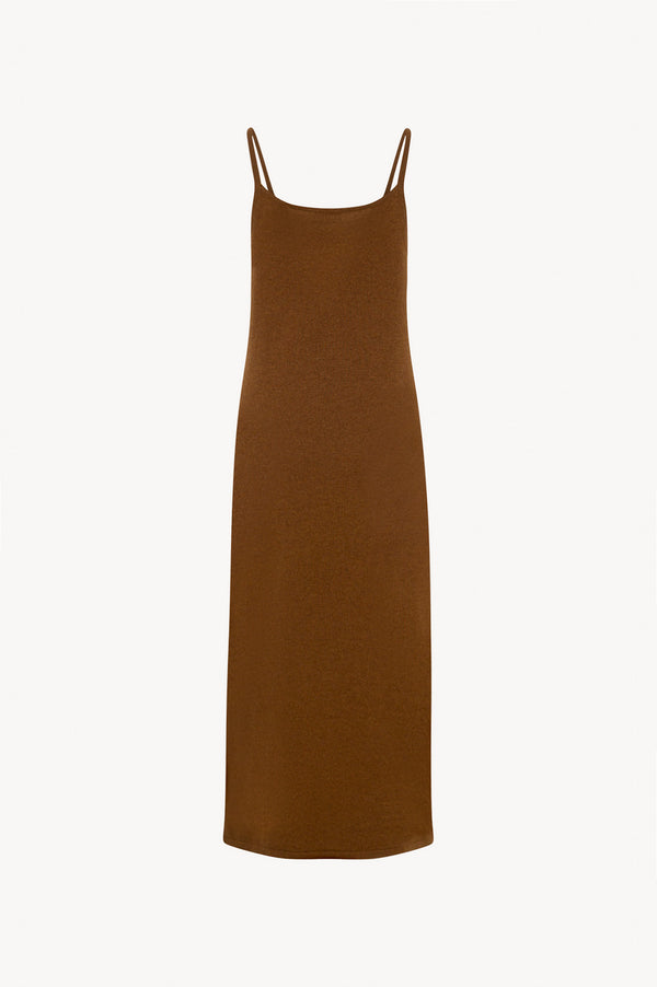 Abito Sottoveste in Puro Cashmere Terracotta