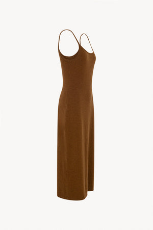 Abito Sottoveste in Puro Cashmere Terracotta