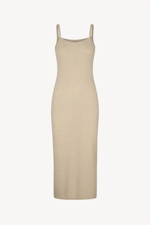 Abito Sottoveste in Puro Cashmere Avena