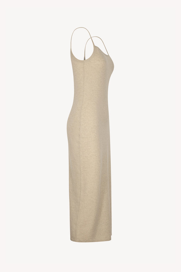 Abito Sottoveste in Puro Cashmere Avena