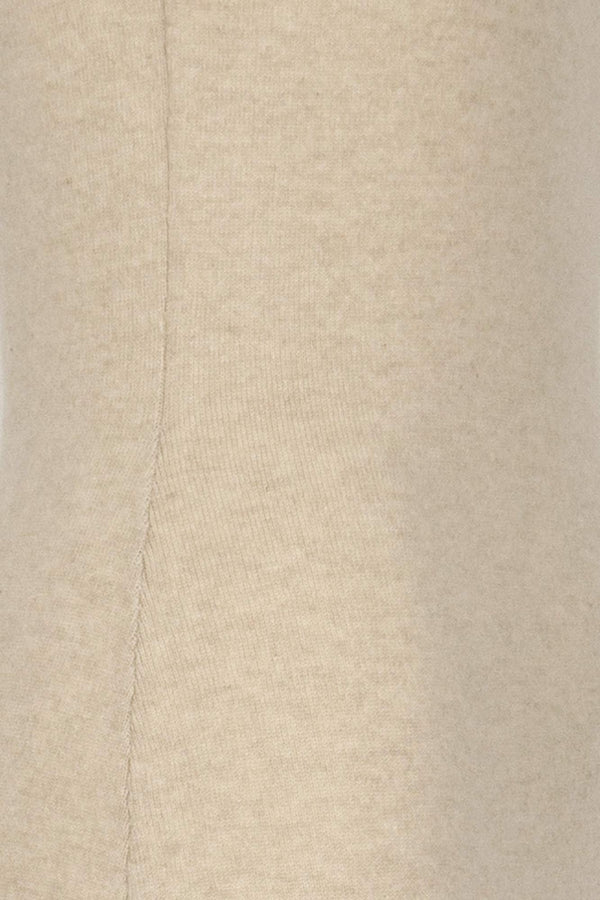 Abito Sottoveste in Puro Cashmere Avena