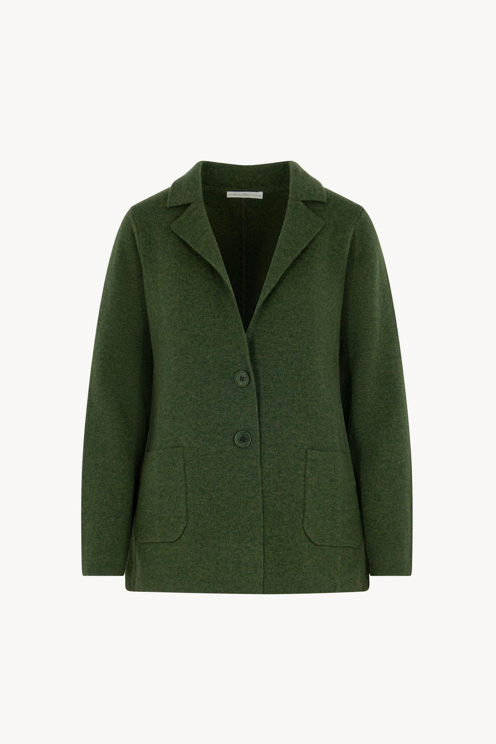 Blazer in Punto Stoffa in Puro Cashmere Loden