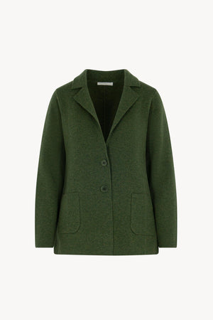 Blazer in Punto Stoffa in Puro Cashmere Loden