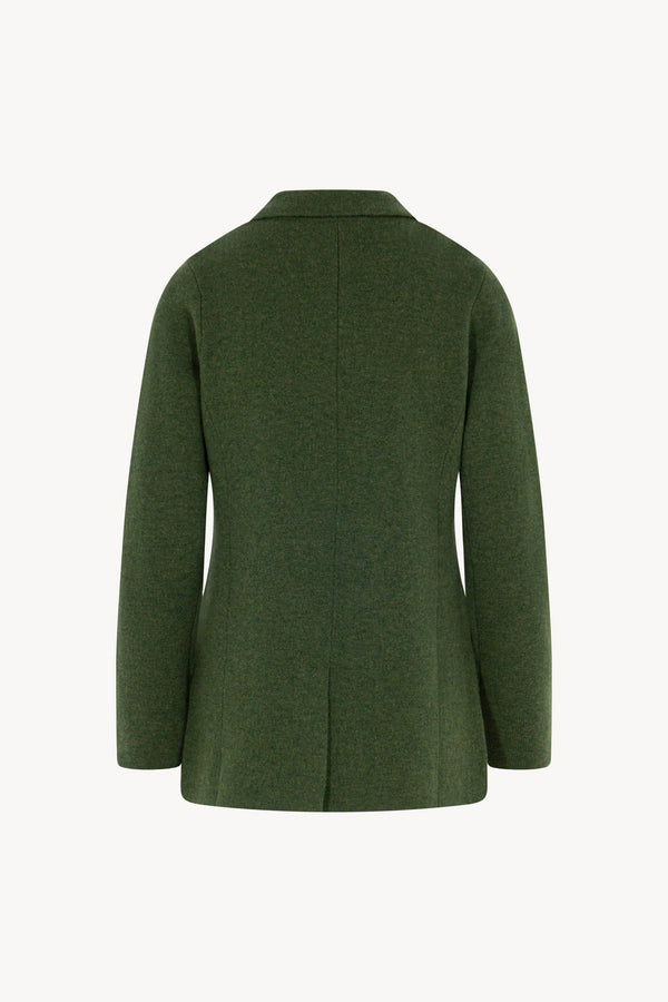 Blazer in Punto Stoffa in Puro Cashmere Loden