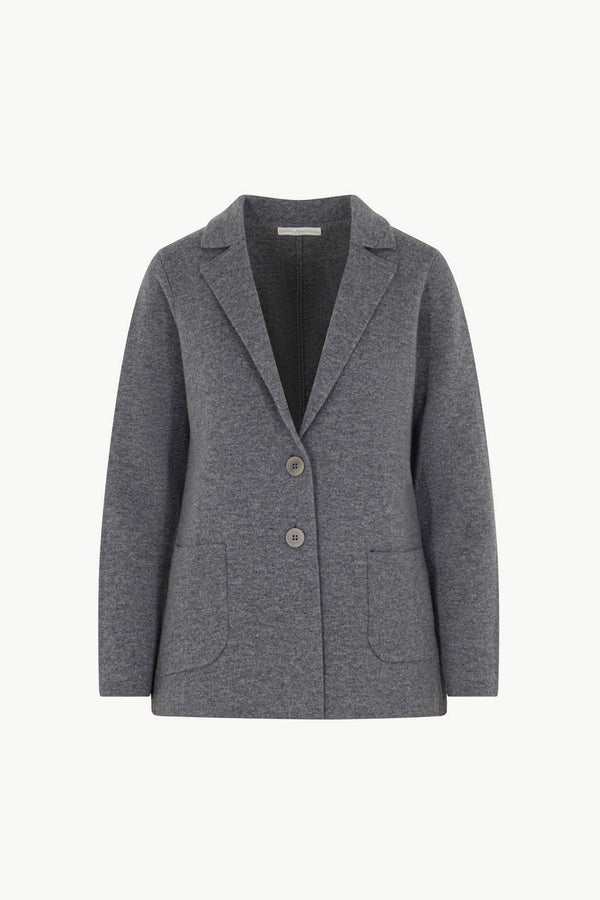 Blazer in Punto Stoffa in Puro Cashmere Derby