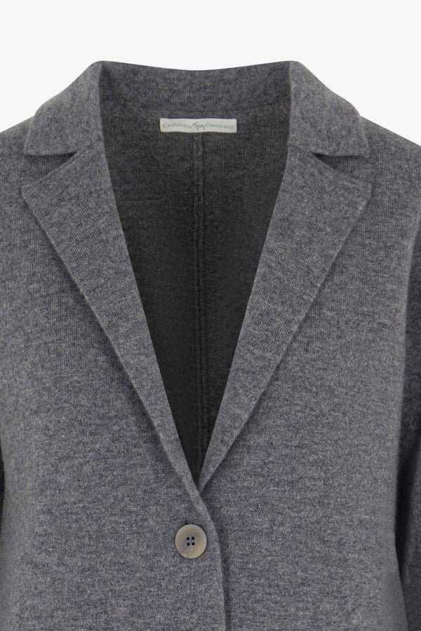 Blazer in Punto Stoffa in Puro Cashmere Derby