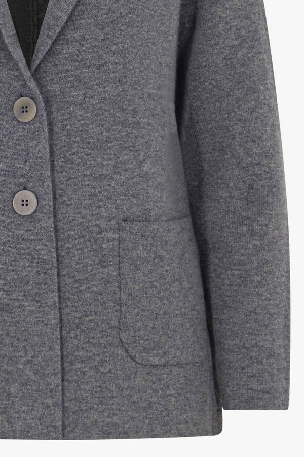 Blazer in Punto Stoffa in Puro Cashmere Derby