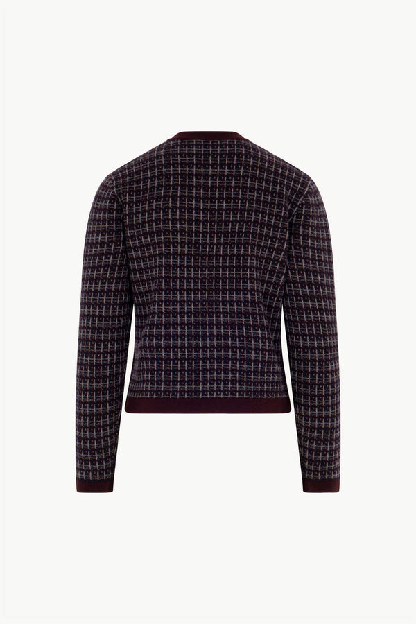 Giacca effetto Tweed in Puro Cashmere Acero