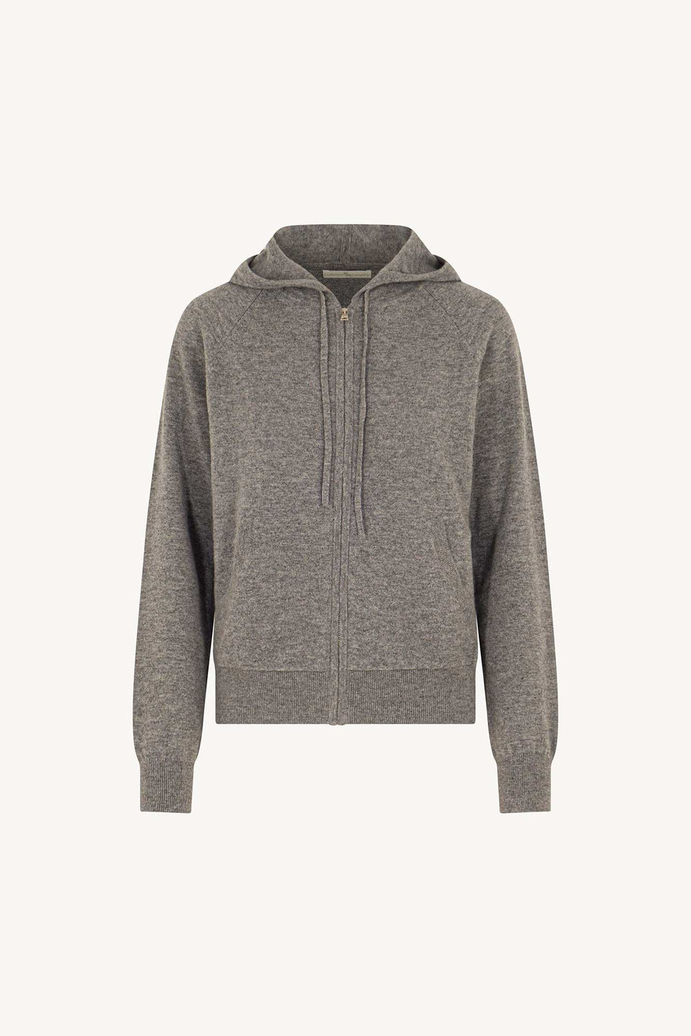 Felpa Donna con Cappuccio in Puro Cashmere Silver