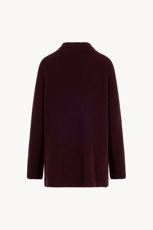 Cardigan Doppiopetto a Costa Inglese in Puro Cashmere Acero
