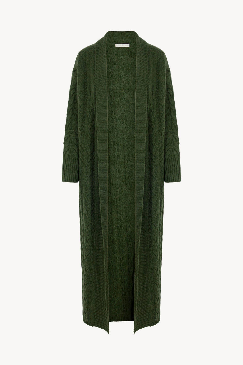 Cappotto a Trecce in Puro Cashmere Loden