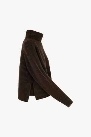 Dolcevita a Costa Inglese in Puro Cashmere Mocha