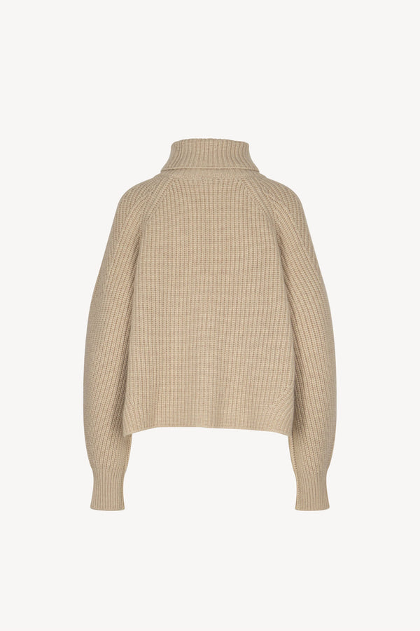 Dolcevita a Costa Inglese in Puro Cashmere Avena