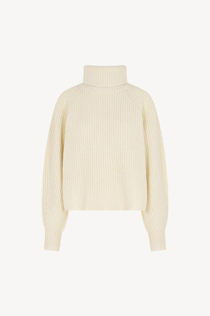 Dolcevita a Costa Inglese in Puro Cashmere Latte