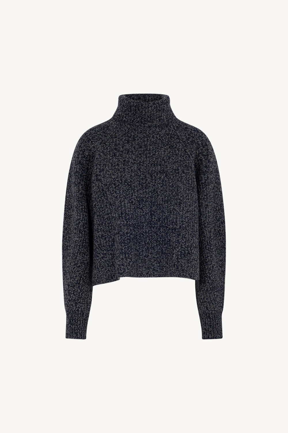 Dolcevita a Coste in Puro Cashmere Moulinè Notte