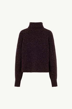 Dolcevita a Coste in Puro Cashmere Moulinè Acero