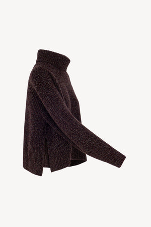 Dolcevita a Coste in Puro Cashmere Moulinè Acero